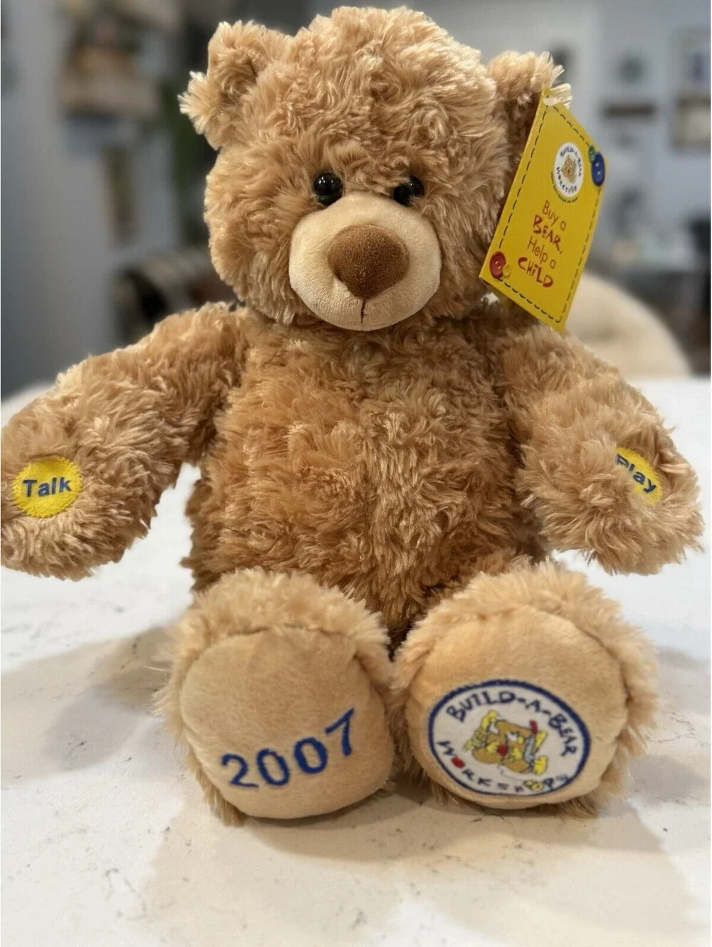 Build A Bear Exclusive 2007 Record A Message Teddy Works Recording NWT